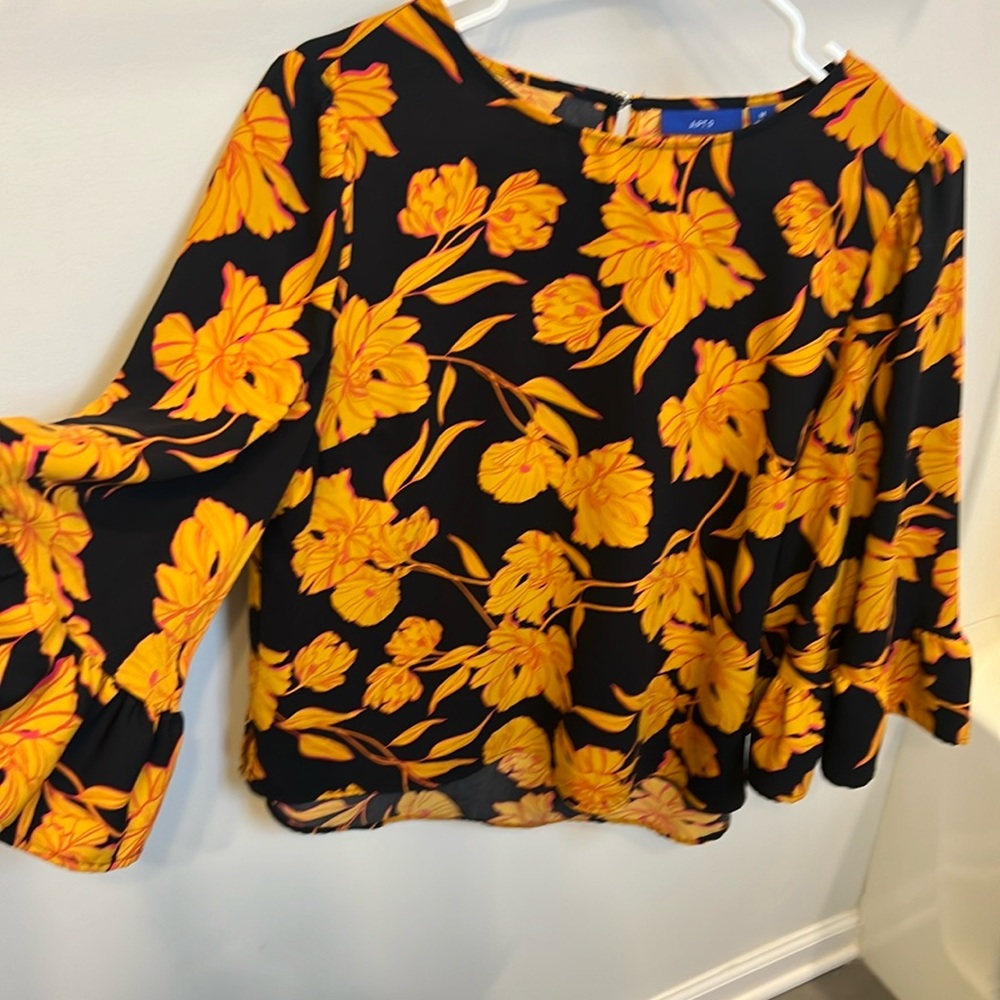 Hi Low Floral Top Medium